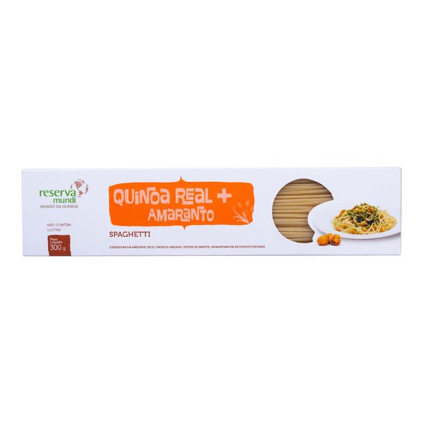 Macarrão Quinoa Real Amaranto Spaghetti Mundo Da Quinoa 300g