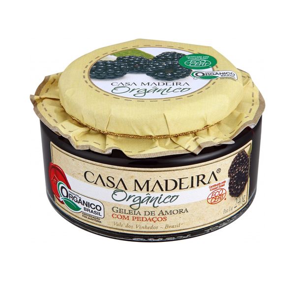 Geleia Orgânica de Amora Casa Madeira 240g