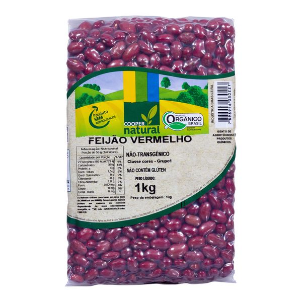 Feijão Vermelho Orgânico Coopernatural 1kg