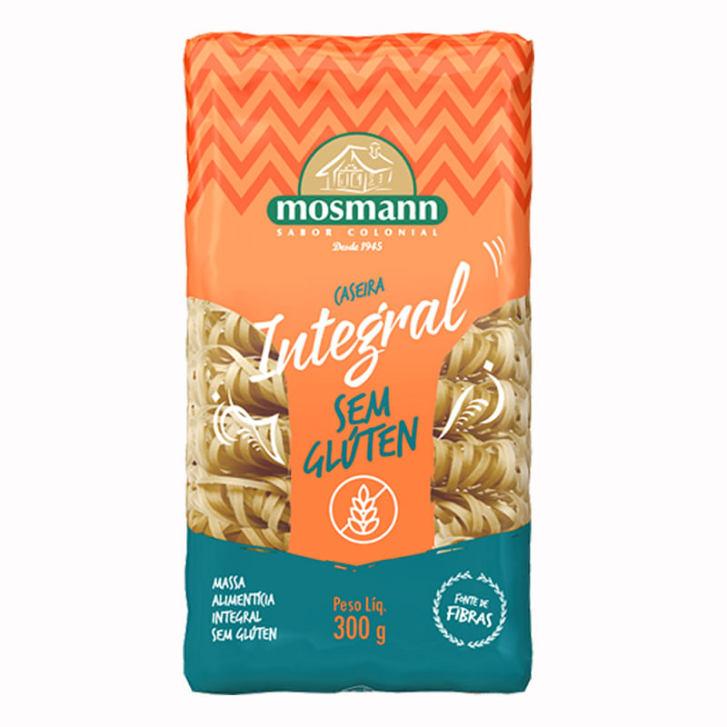 Macarrão Integral Sem Glúten Mosmann 300g