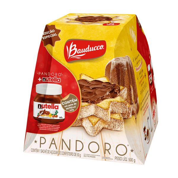 Pandoro Nutella Bauducco 500g