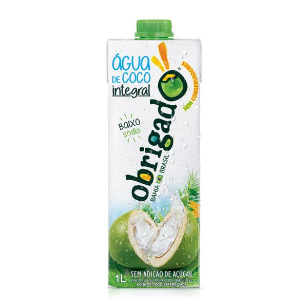 Água de Coco Integral Obrigado 1L