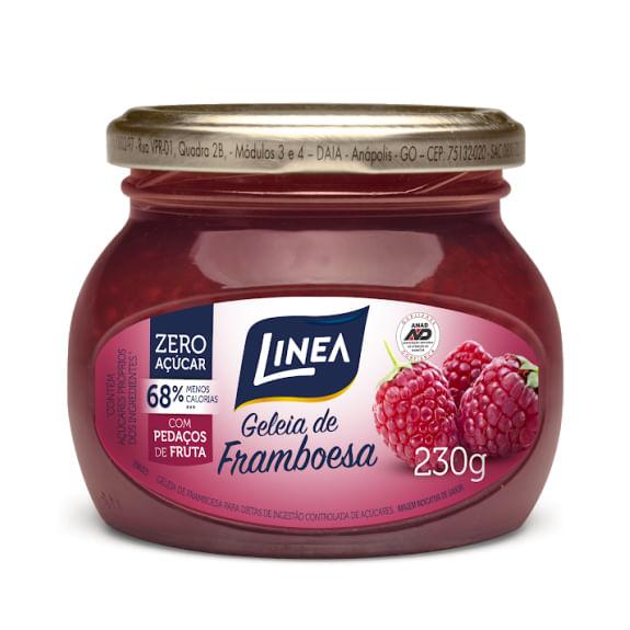 Geleia de Framboesa Zero Açúcar Linea 230g