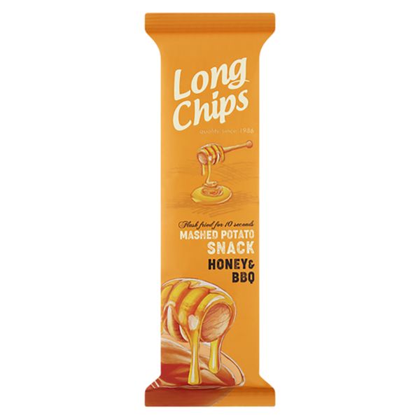 Snack de Batata Sabor Churrasco e Mel Long Chips 75g