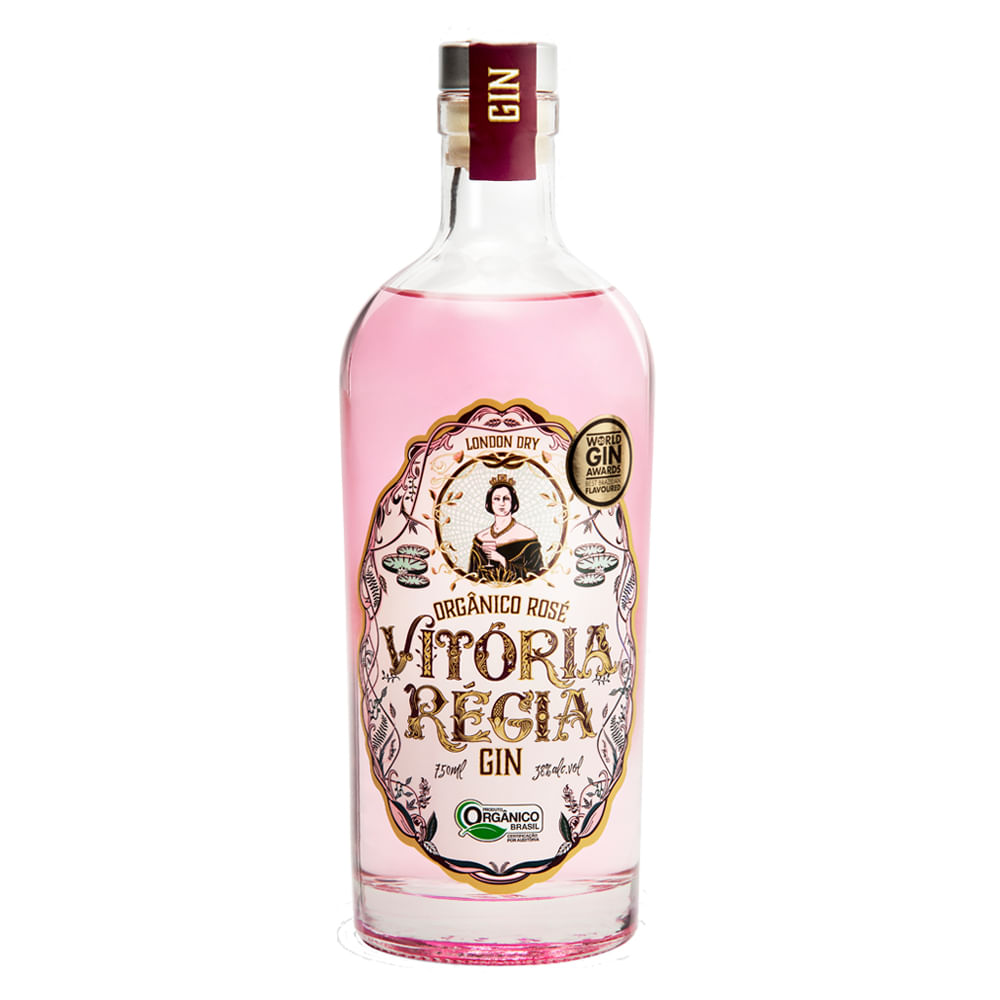 Gin Organico Rose Vitoria Regia 750ml Casa Santa Luzia Gin Organico Rose Vitoria Regia 750ml Casa Santa Luzia