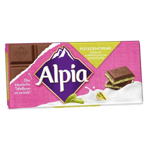 Chocolate ao Leite Com Pistache Alpia 100g
