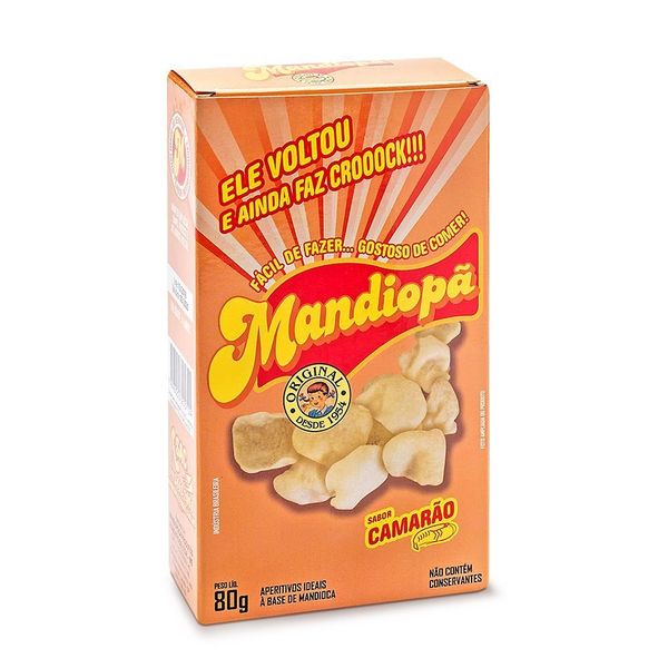 Mandiopã Sabor Camarão 80g