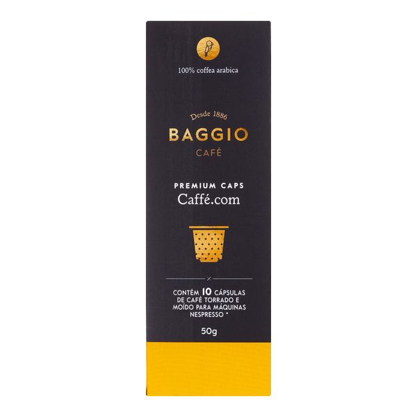 Café Premium Caffé.com Baggio 10 Cápsulas