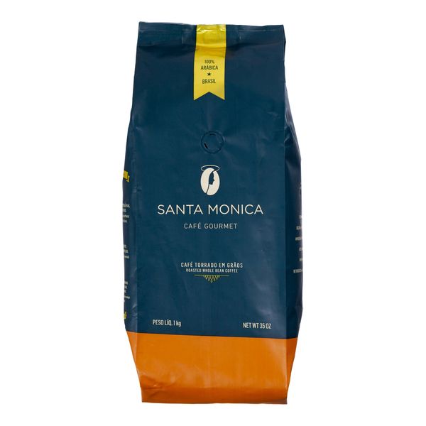 Café Torrado Em Grãos Santa Mônica 1kg