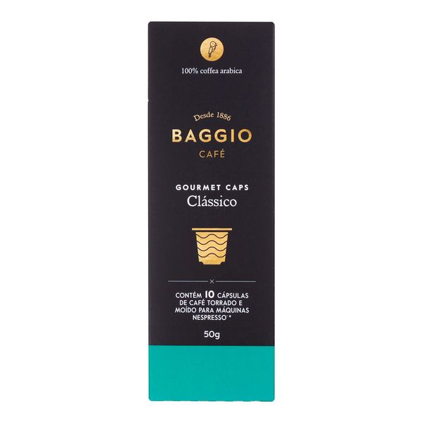 Café Gourmet Clássico Baggio 10 Cápsulas