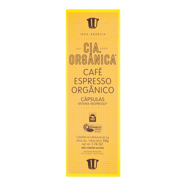 Café em Cápsulas Cia Orgânica 50g
