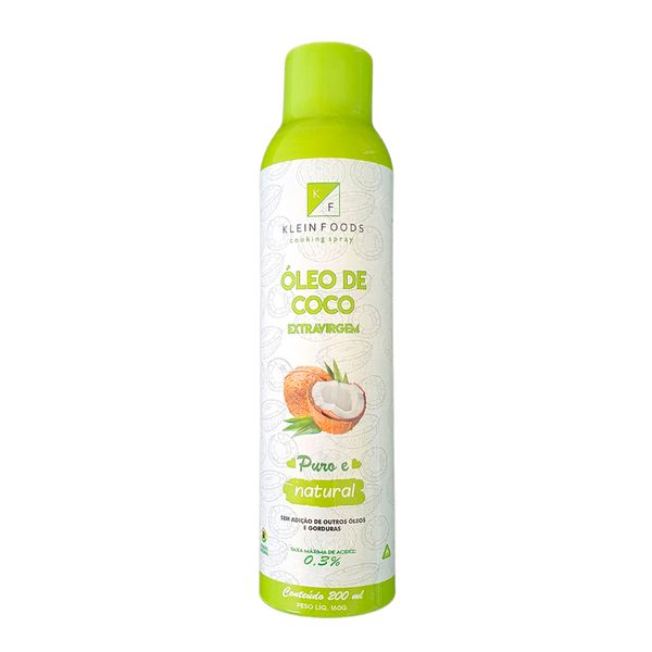 Óleo de Coco Vegano em Spray Klein Foods 200ml