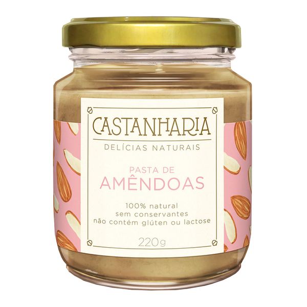 Pasta Castanharia Amêndoas Sem Lactose E Glúten 220g