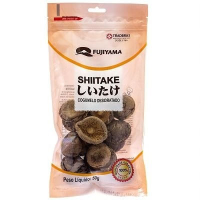 Cogumelo Inteiro Shitake Desidratado Fujiyama 50g
