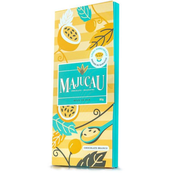 Chocolate Branco Com Maracujá Sem Glúten Majucau 80g