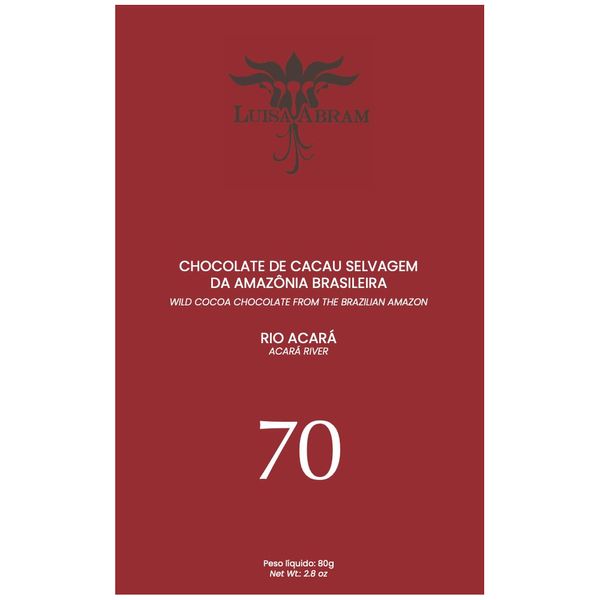 Chocolate Rio Acará 70% Luisa Abram 80g