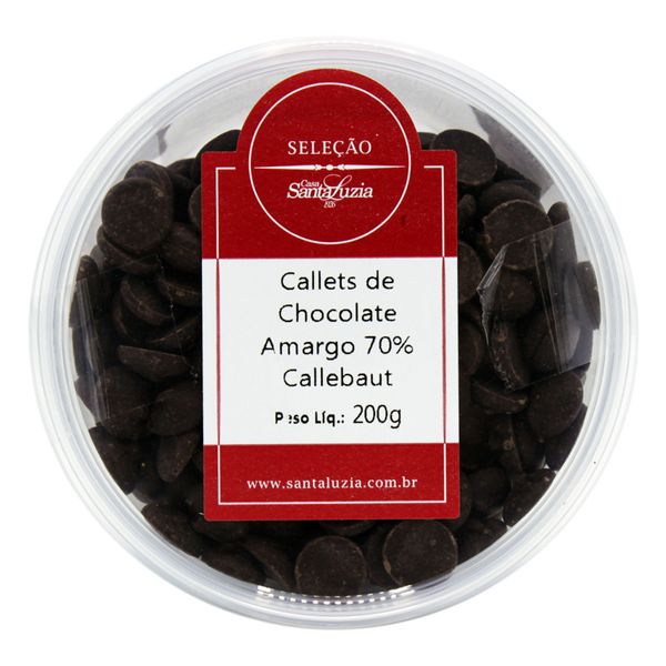 Chocolate Amargo 70% Callebaut 200g