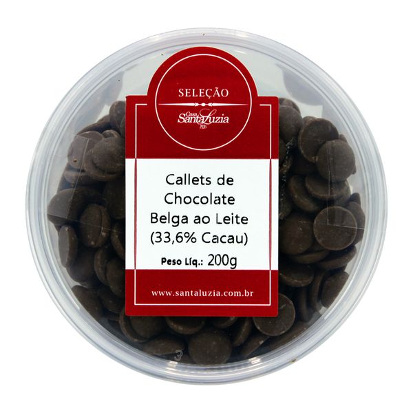 Chocolate Ao Leite 33,6% Callebaut 200g