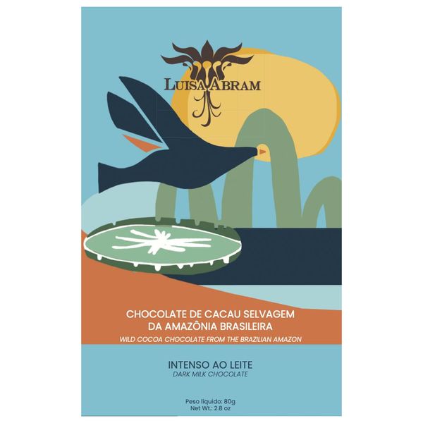 Chocolate de Cacau Selvagem da Amazônia Brasileira Luisa Abram 80g