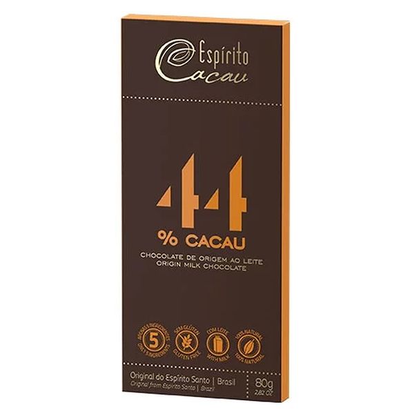 Chocolate 44% Cacau Espírito Cacau 80g