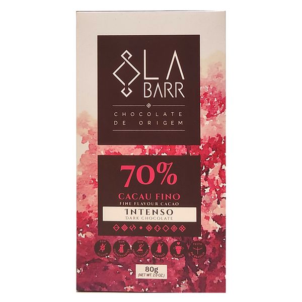 Chocolate Amargo 70% Cacau Labarr 80g