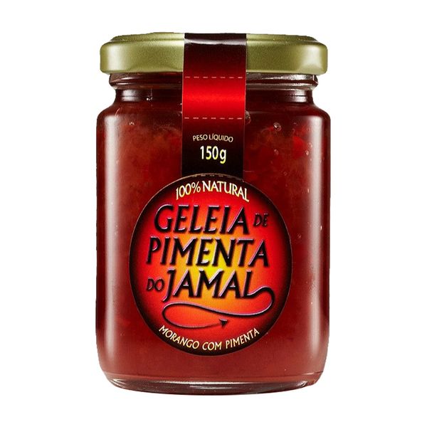 Geleia de Pimenta do Jamal de Morango Com Pimenta 150g