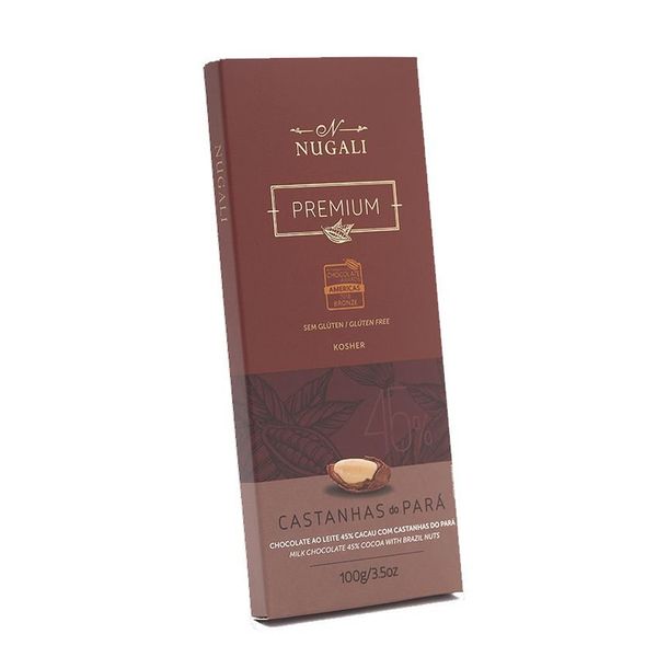 Chocolate Com Castanhas do Pará Nugali 100g