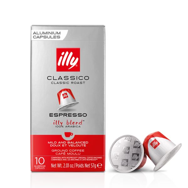 Café Clássico Torrado e Moído em Cápsulas Illy 10 unidades