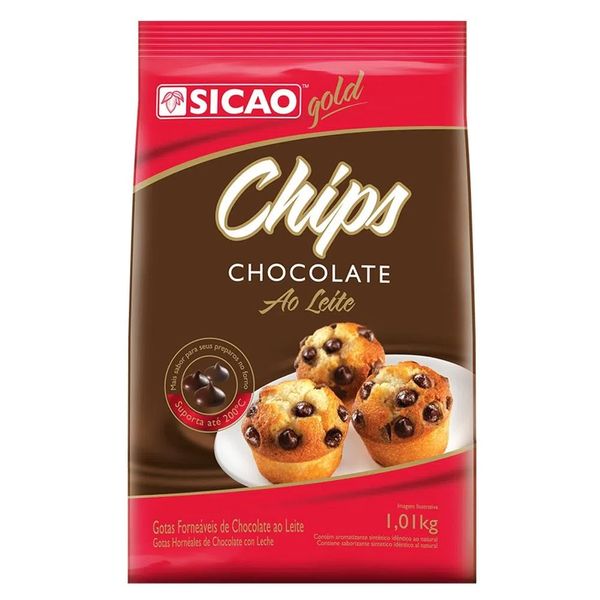 Chips de Chocolate Ao Leite Sicao 1,01kg