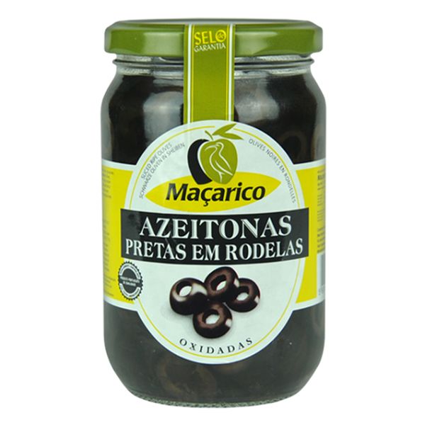 Azeitonas Pretas em Rodelas Maçarico 345g