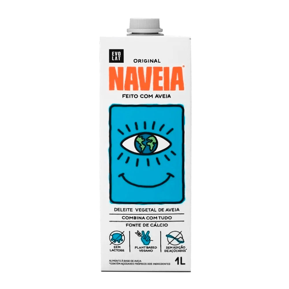 Leite de Aveia Vegano Sem Lactose Naveia 1L