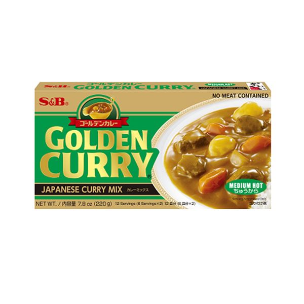 Golden Curry Médio S&B 220g
