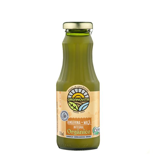 Suco Orgânico Integral Tangerina + Maçã Organovita - 300ml