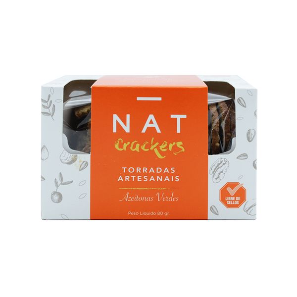 Torrada com Azeitonas e Uva Passa Nat Crackers 80g