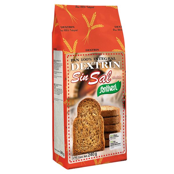 Torrada Integral Dextrin Sem Sal Santiveri 240g
