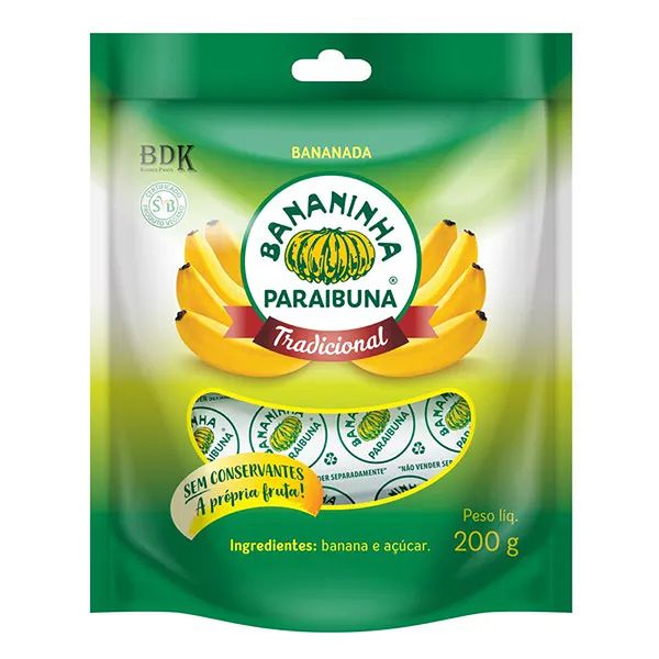Bananinha Tradicional Paraibuna 200g
