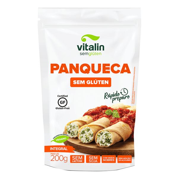 Mistura para Massa de Panqueca Integral Sem Glúten Vitalin 200g