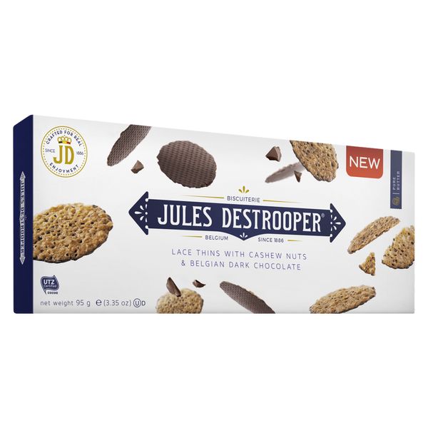 Biscoito Waffle Amanteigado de Chocolate Jules Destrooper – 100g
