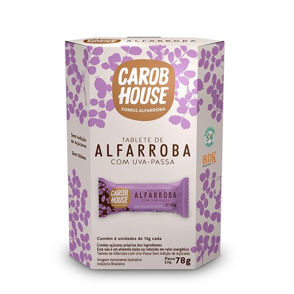 Alfarroba de Uva Passa Carob House 78g