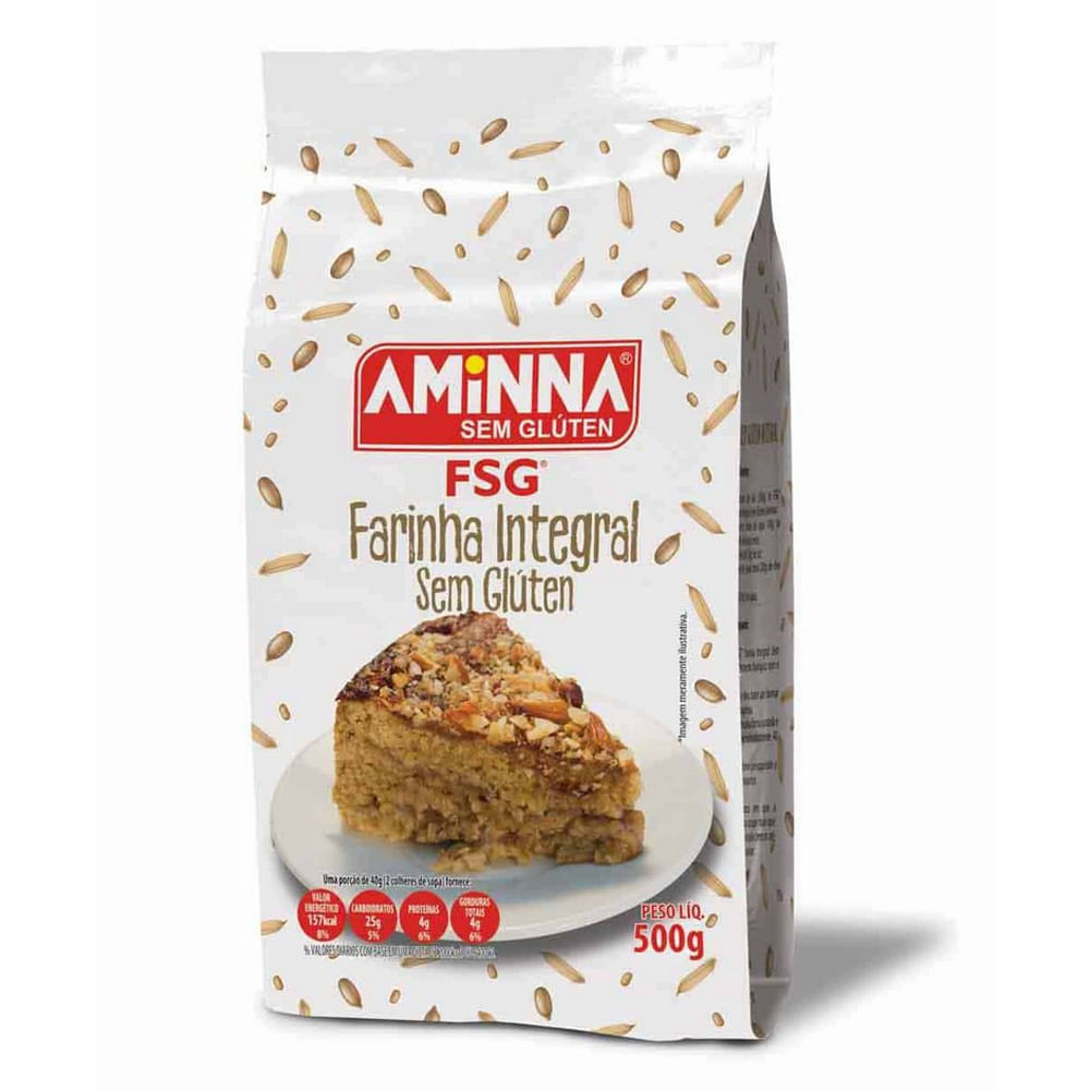 Farinha Integral Sem Glúten Aminna 500g
