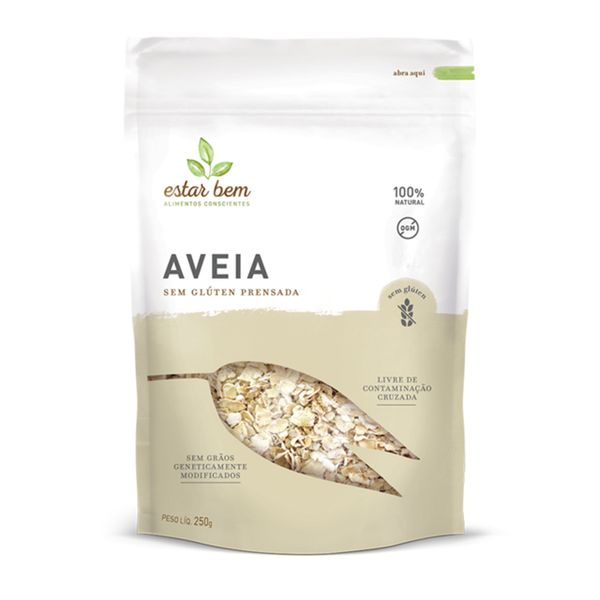Aveia Prensada Sem Glúten Estar Bem 250g