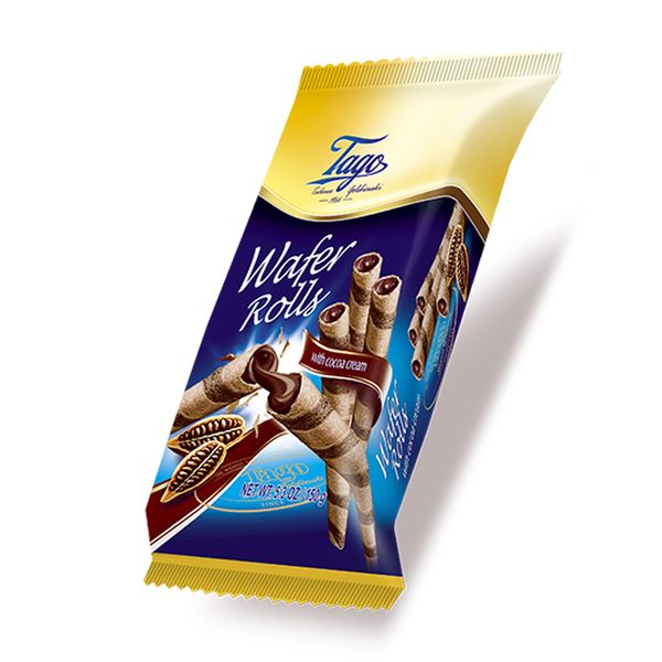Wafer Recheado Com Creme de Cacau Tago 260g