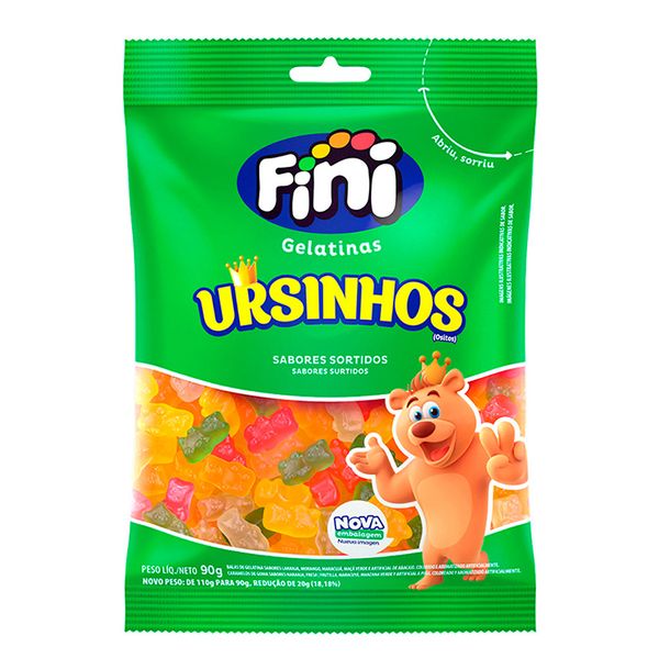 Bala de Gelatina Ursinhos Fini 90g