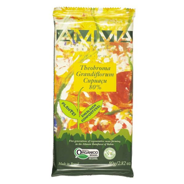 Chocolate 80% Cupuaçu Orgânico Amma 80g