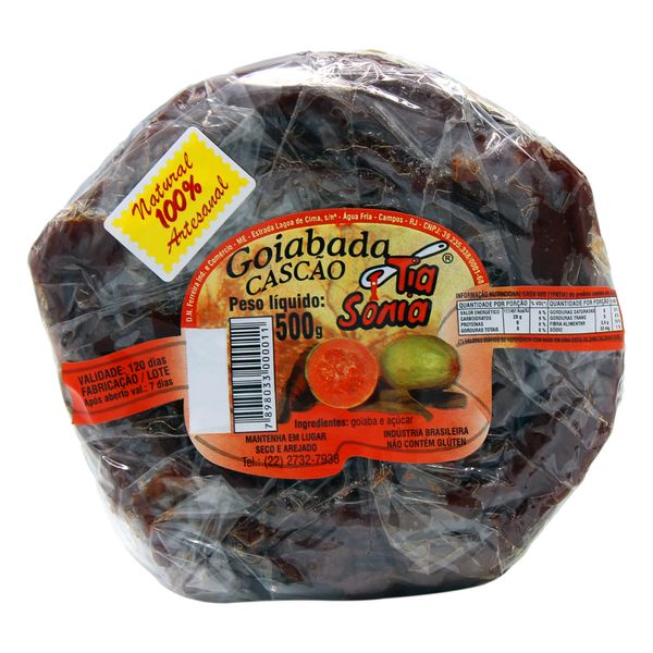 Goiabada Cascão Tia Sônia 500g