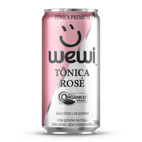 Água Tônica Orgânica Rosé Wewí 269ml