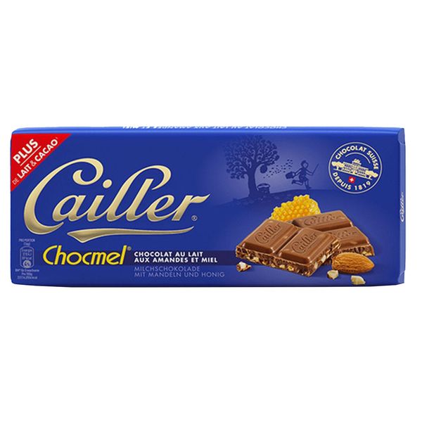Chocolate ao Leite Com Amêndoas e Mel Cailler 100g