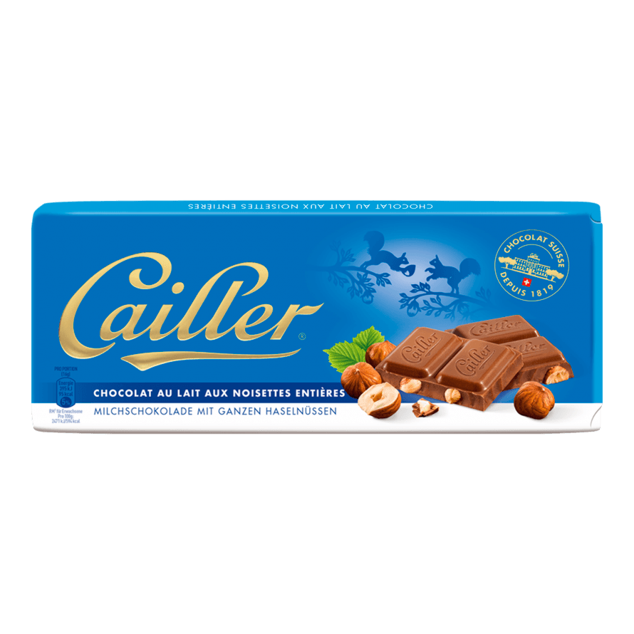 Chocolate ao Leite Com Avelãs Cailler 100g