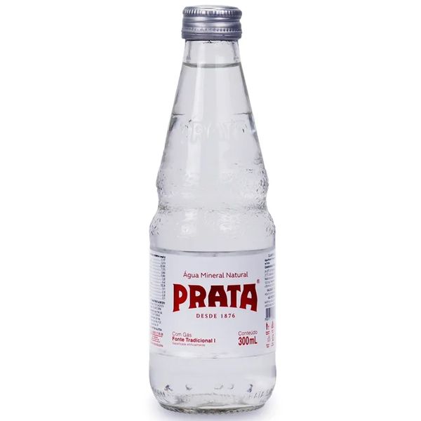 Água Mineral Natural Com Gás Prata 300ml