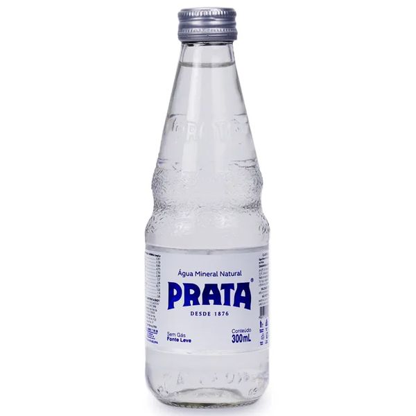 Água Mineral Natural Sem Gás Prata 300ml